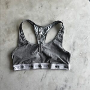 Alo Yoga - Grey Sports Bra